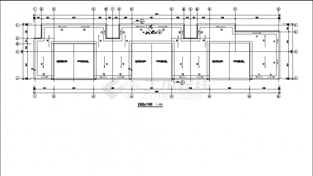 8层一字形商住楼建筑设计施工cad图纸，含地下一层-图二