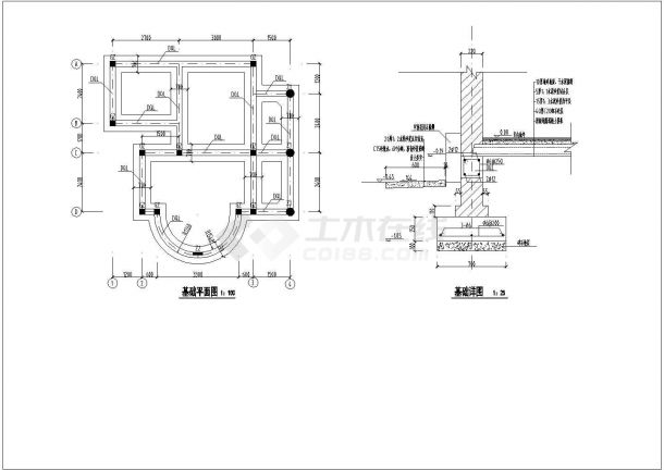 某经典售票亭建筑详细施工设计方案CAD图纸-图二