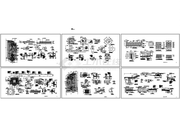  A complete set of design and construction drawings for road greening in an area - Figure 1