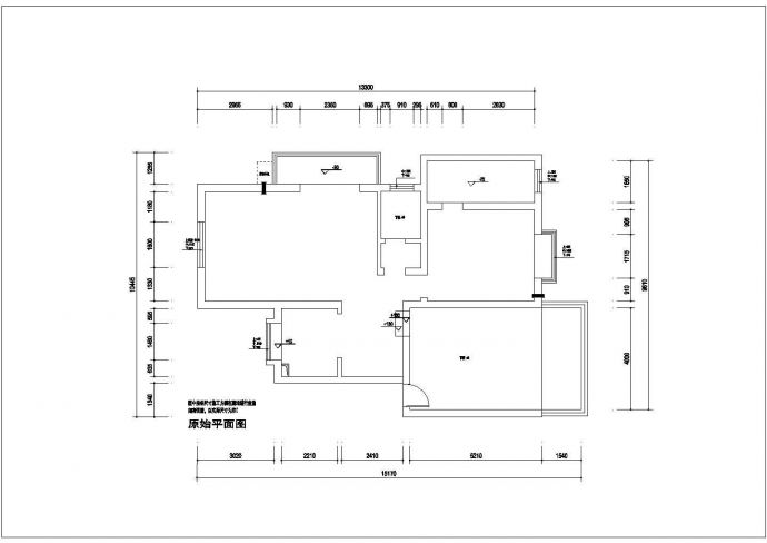 某地中海风格室内装修设计CAD施工图纸_图1