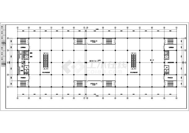 某多层框架结构商场设计cad建筑方案图纸（甲级院设计）-图二