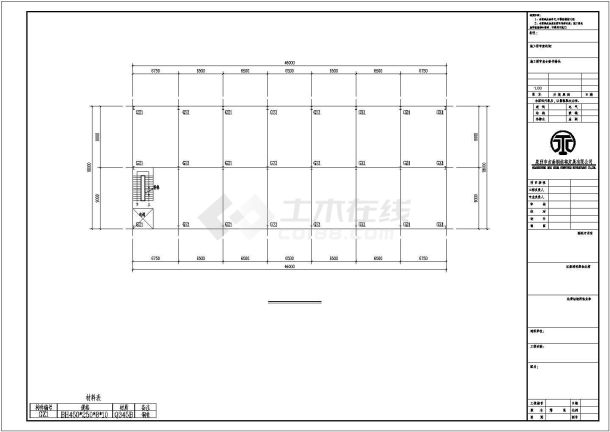 某地南安楼层建筑设计CAD图纸-图一