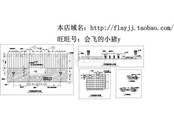 某地区公园木栈道设计施工图详图-图一