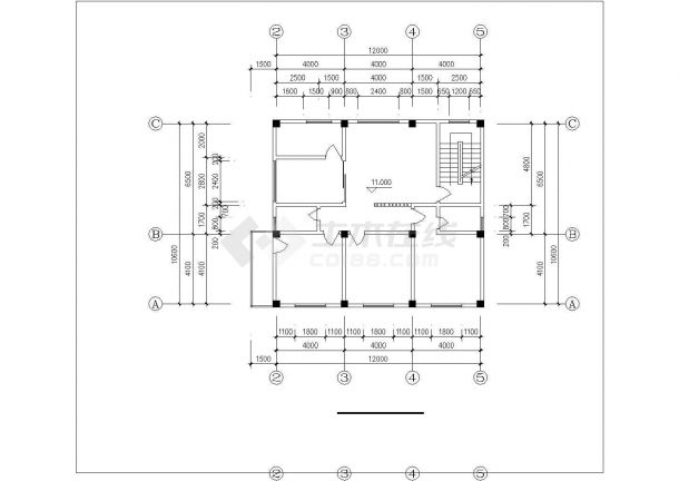 某市高19米五层别墅建筑CAD设计施工图-图二