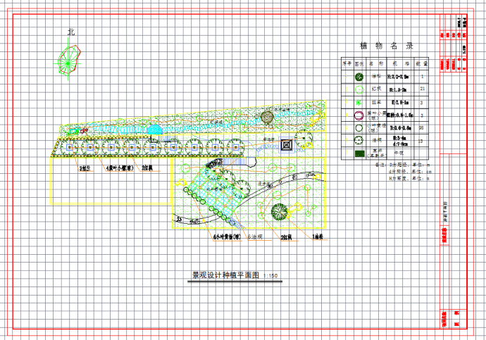 某地某庭院景观施工图纸全套CAD图纸_图1