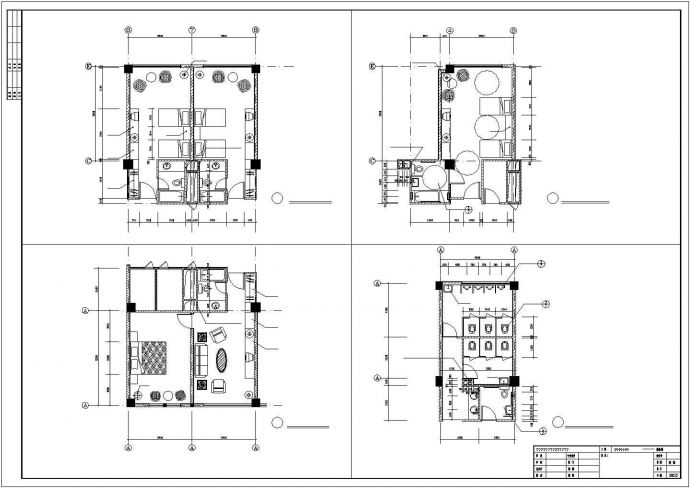 某框架结构多层商务楼设计cad全套建筑施工图_图1