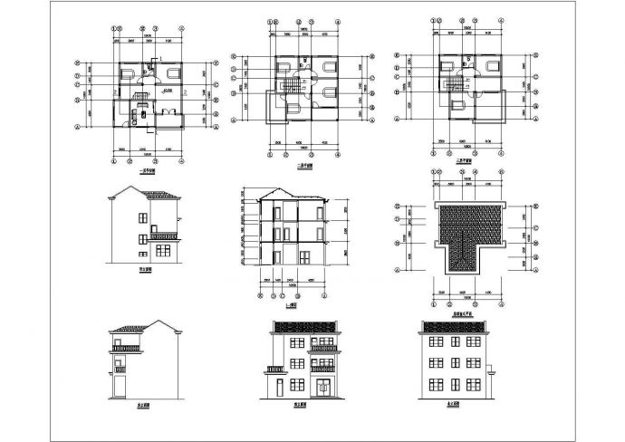 三层农村住宅建筑设计方案图_图1