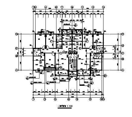土木工程毕业设计_2000平米某七层框架住宅建施cad图(含计算书，毕业设计)-图二