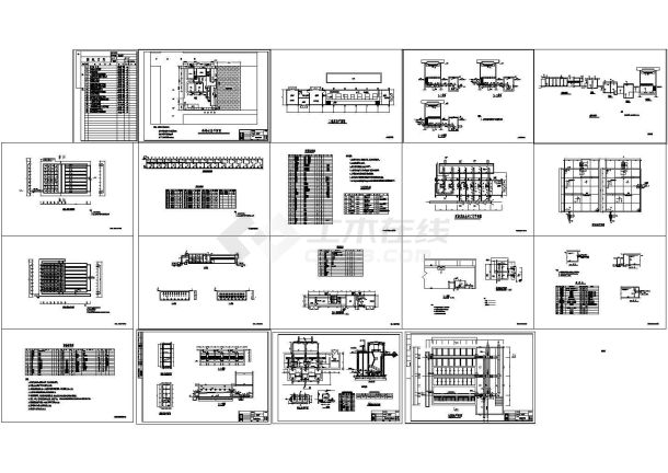 某地区自来水厂工艺施工图-图一