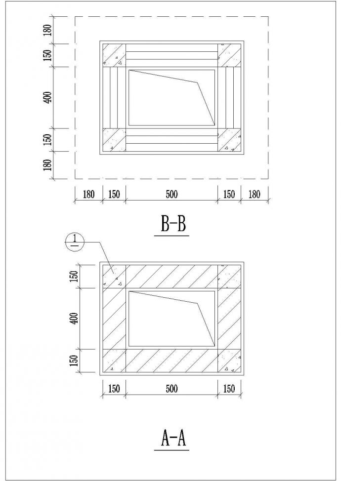 阜阳市某大型工厂家属院住宅楼烟道变截面设计CAD图纸_图1