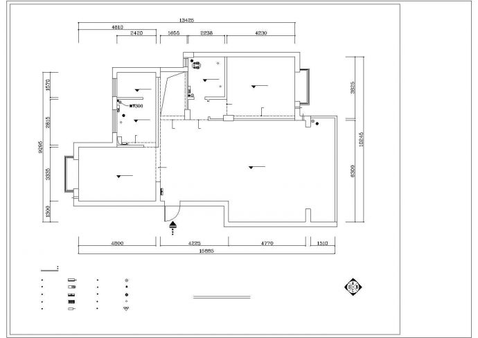 某市梦园别墅建筑设计CAD施工图纸_图1