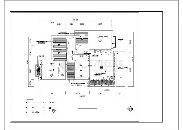 某市梦园别墅建筑设计CAD施工图纸-图二