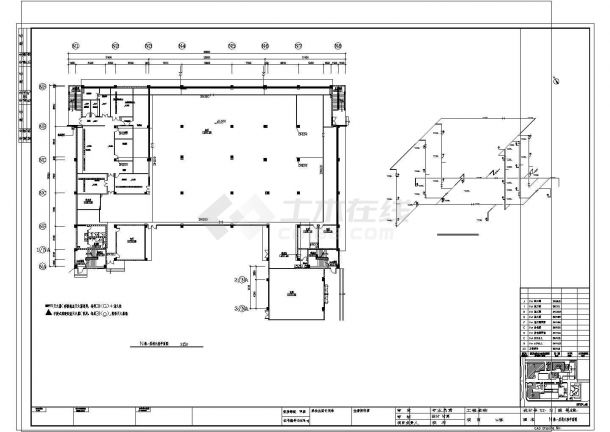 泉州市某4层购物商场消火栓系统设计CAD图纸-图一