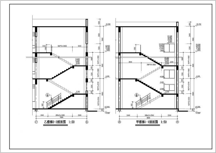 大规模简约商务宾馆建筑CAD详图_图1