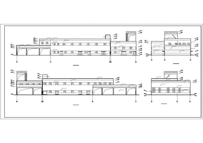 某地区2层联合厂房框架结构设计CAD图纸_图1
