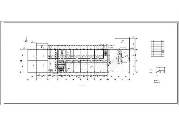 某地区2层联合厂房框架结构设计CAD图纸-图二