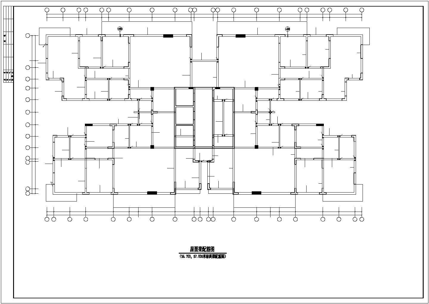 某地区19层框架剪力墙经典结施设计CAD图纸