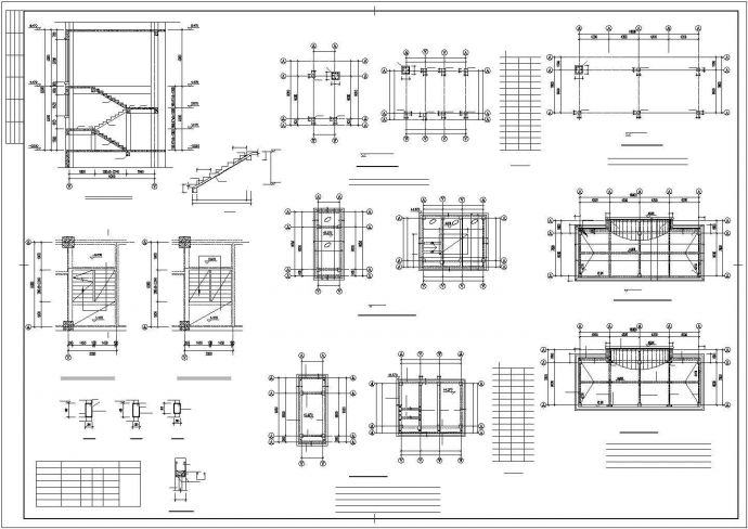 某地区框架结构高层住宅楼结构设计CAD图纸_图1