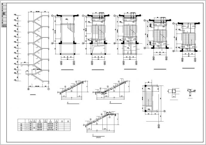 某地区组团住宅建筑结构设计CAD图纸_图1