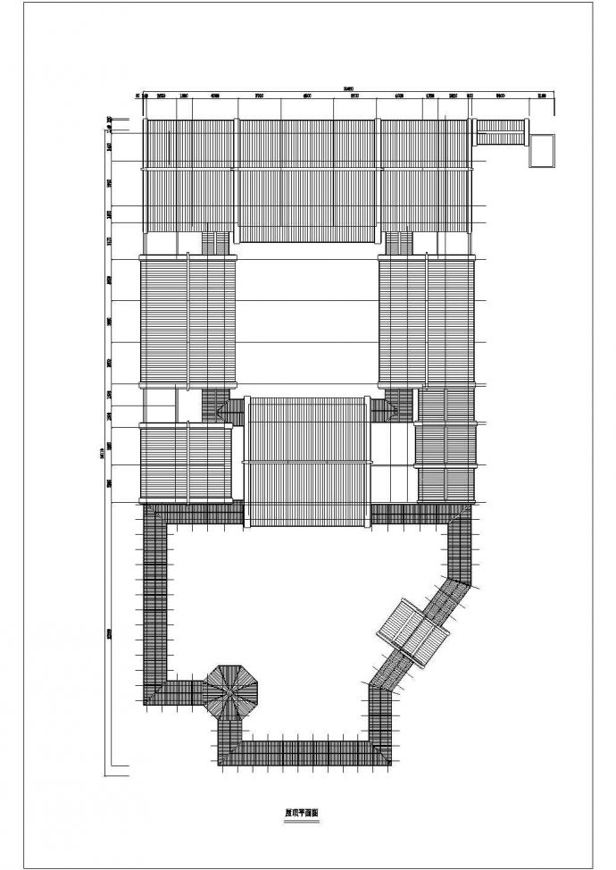 某大型中式经典四合院建筑详细设计施工方案CAD图纸_图1