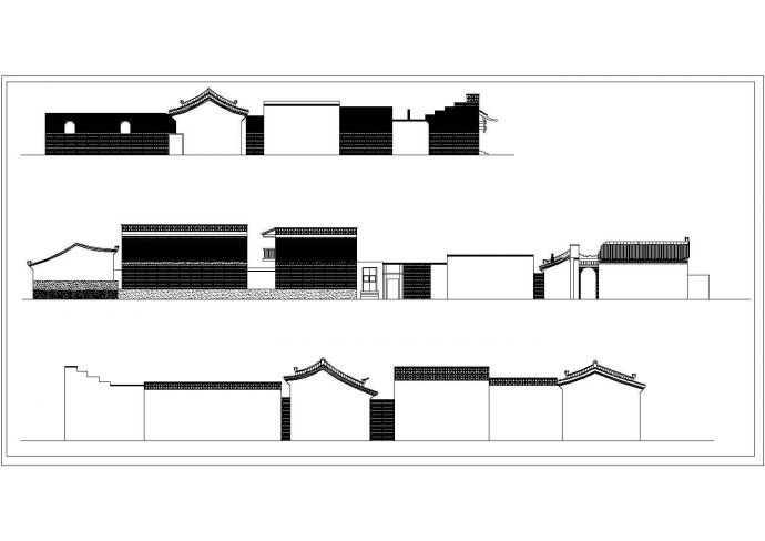 某中式平遥古城建筑详细设计施工方案CAD图纸_图1