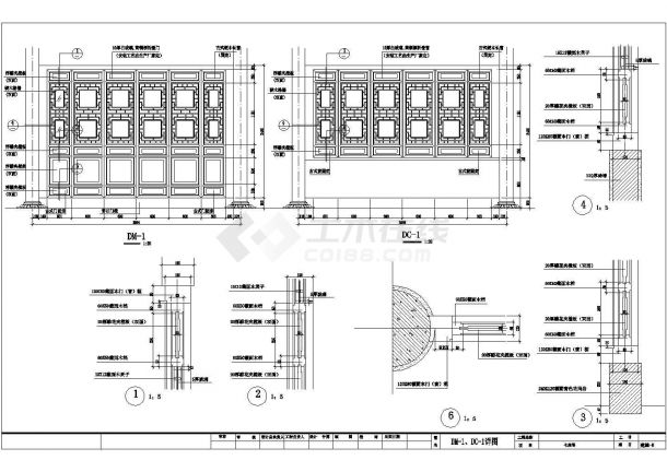 某中式七层仿古佛塔建筑详细设计施工方案CAD图纸-图二