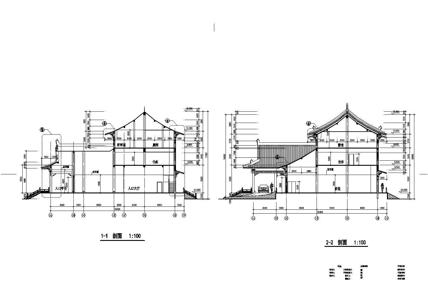 某中式太湖仿古建筑详细设计施工方案CAD图纸