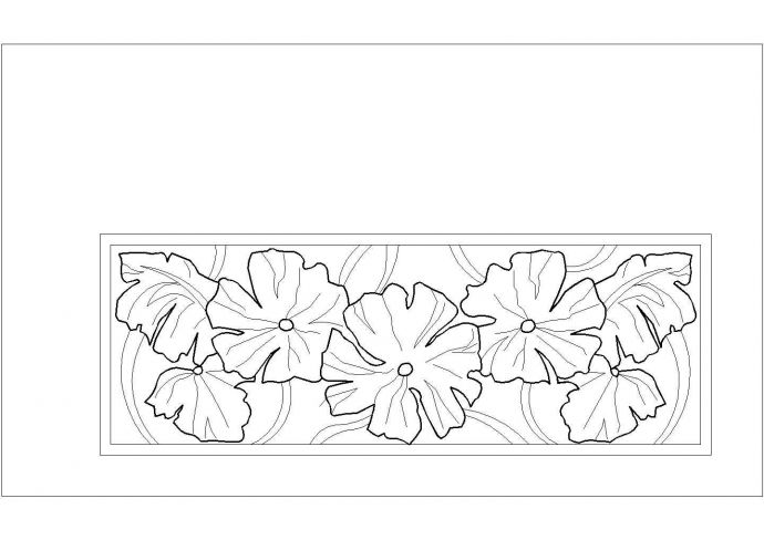 某中式古典门窗及花园围墙建筑详细设计施工方案CAD图纸_图1