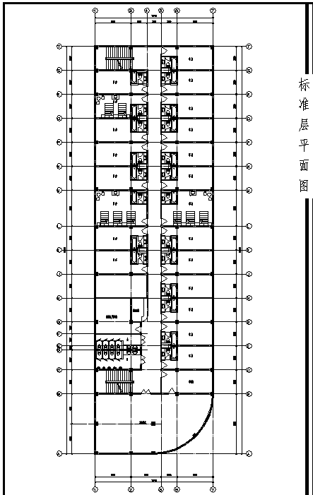 南京欧式宾馆综合楼建筑设计施工cad图纸-图二