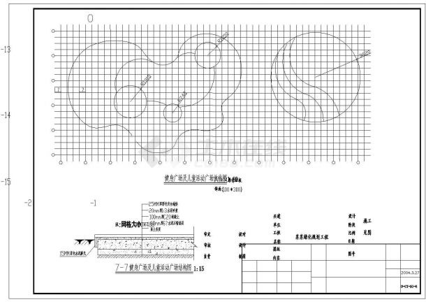 某经典艺术花架详细施工设计方案CAD图纸-图二