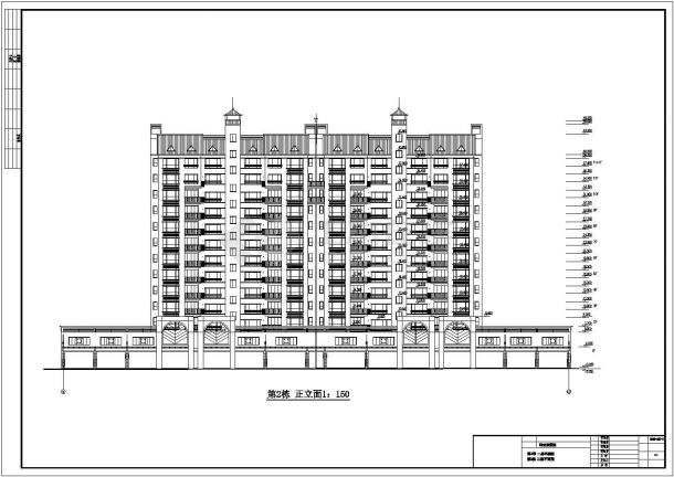 长沙阳光紫薇园住宅建筑施工图-图一