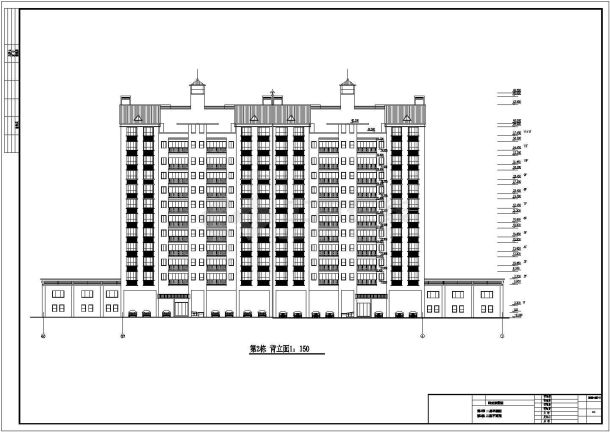 长沙阳光紫薇园住宅建筑施工图-图二