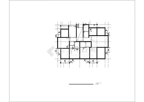 某市区多层别墅建筑构CAD设计施工图-图一