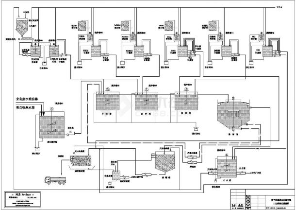 某脱硫废水处理CAD系统设计图-图一