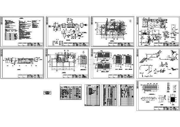 某医院污水处理工程设计图纸（含设计说明）-图一