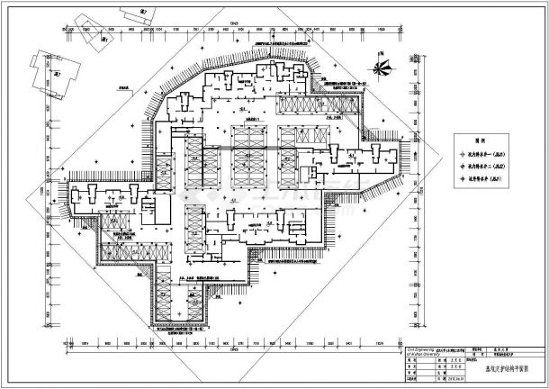 上海嘉定区某8千平米基坑工程建筑设计CAD图纸-图一