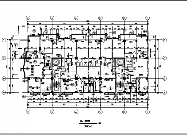 南京某13层商住楼建筑设计施工cad图纸（含地下一层）-图二