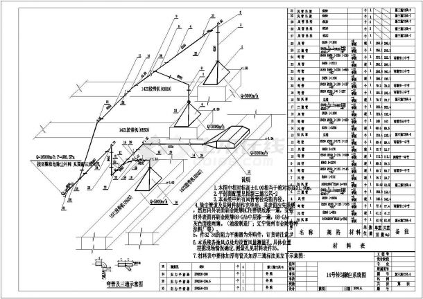 某转运站除尘CAD详细设计系统图-图二