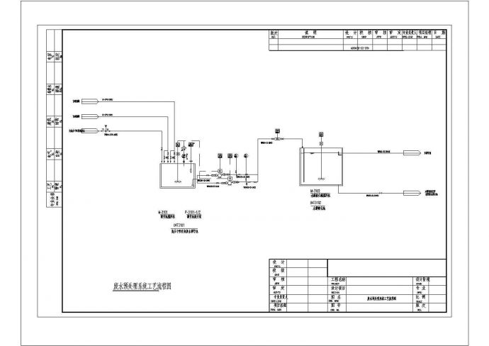 某废气处理系统工艺CAD详细全套流程图_图1