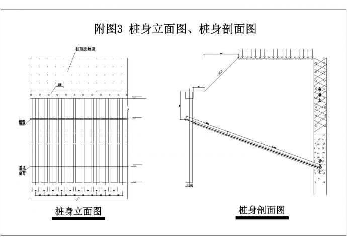 2万平米排桩—锚索联合支护工程建筑设计CAD图纸_图1