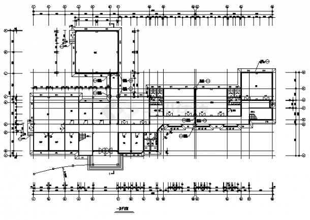 鸿翔幼儿园3层教学楼建筑设计施工cad图纸（含设计说明）-图一