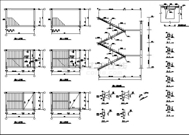 鸿翔幼儿园3层教学楼建筑设计施工cad图纸（含设计说明）-图二