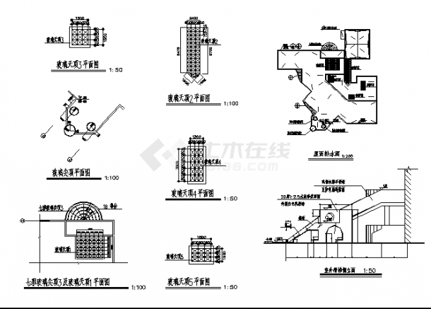 上海2层实验幼儿园教学楼建筑设计施工cad图纸-图一