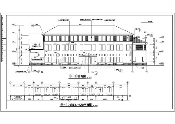 武汉长江边某多层框架结构豪华会所设计cad全套建施图纸（含设计说明）-图二