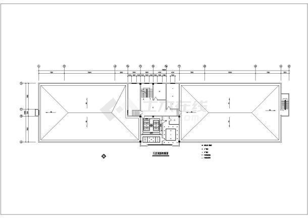 某多层框架结构洗浴中心现代风格室内装修设计cad平面施工图-图一