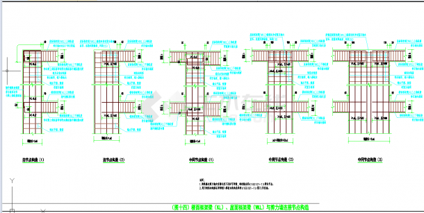 某地1层框架结构水泵房结构施工图CAD图纸-图二