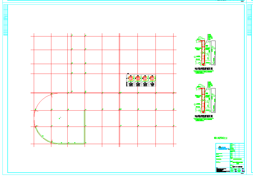 某地1层框架结构水泵房结构施工图CAD图纸