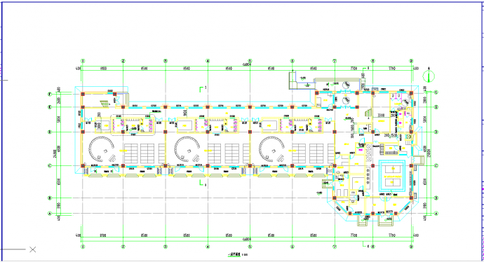某地3层9班框架结构幼儿园报建施工图CAD图纸_图1