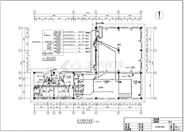 6吨燃气锅炉房电气设计图-图二