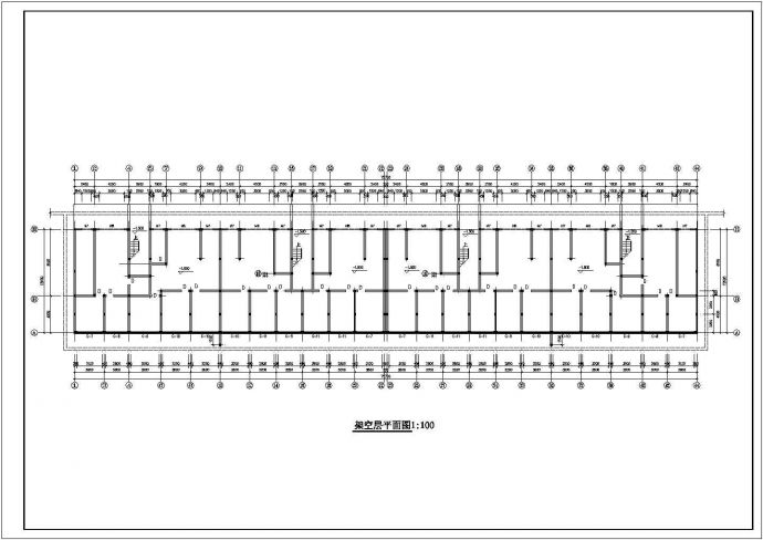 郑州市惠济区某水泥厂六层砖混结构职业家属楼建筑设计CAD图纸_图1